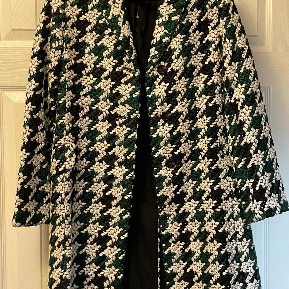 NWT. Ann Taylor Houndstooth Chesterfield Coat, XS
